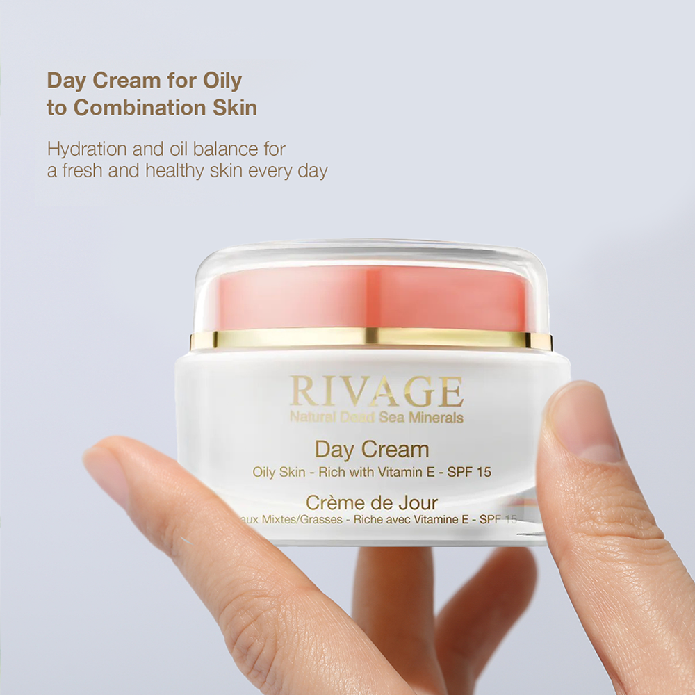 Day Cream with Vitamin E for Oily Skin - SPF 15 - Jar 50ml