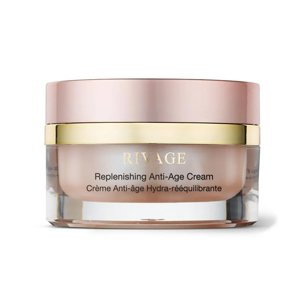 Rivage Replenishing Anti-Age Cream anti aging face cream with collagen vitamins and Dead Sea minerals for firm smooth and youthful skin