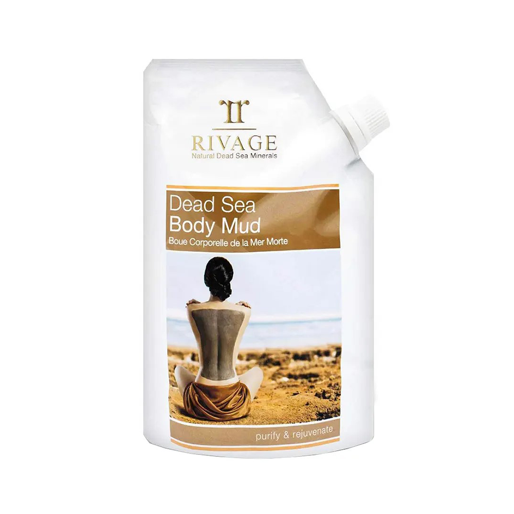 Rivage Dead Sea Body Mud Mask mineral rich body treatment to detoxify exfoliate and rejuvenate skin
