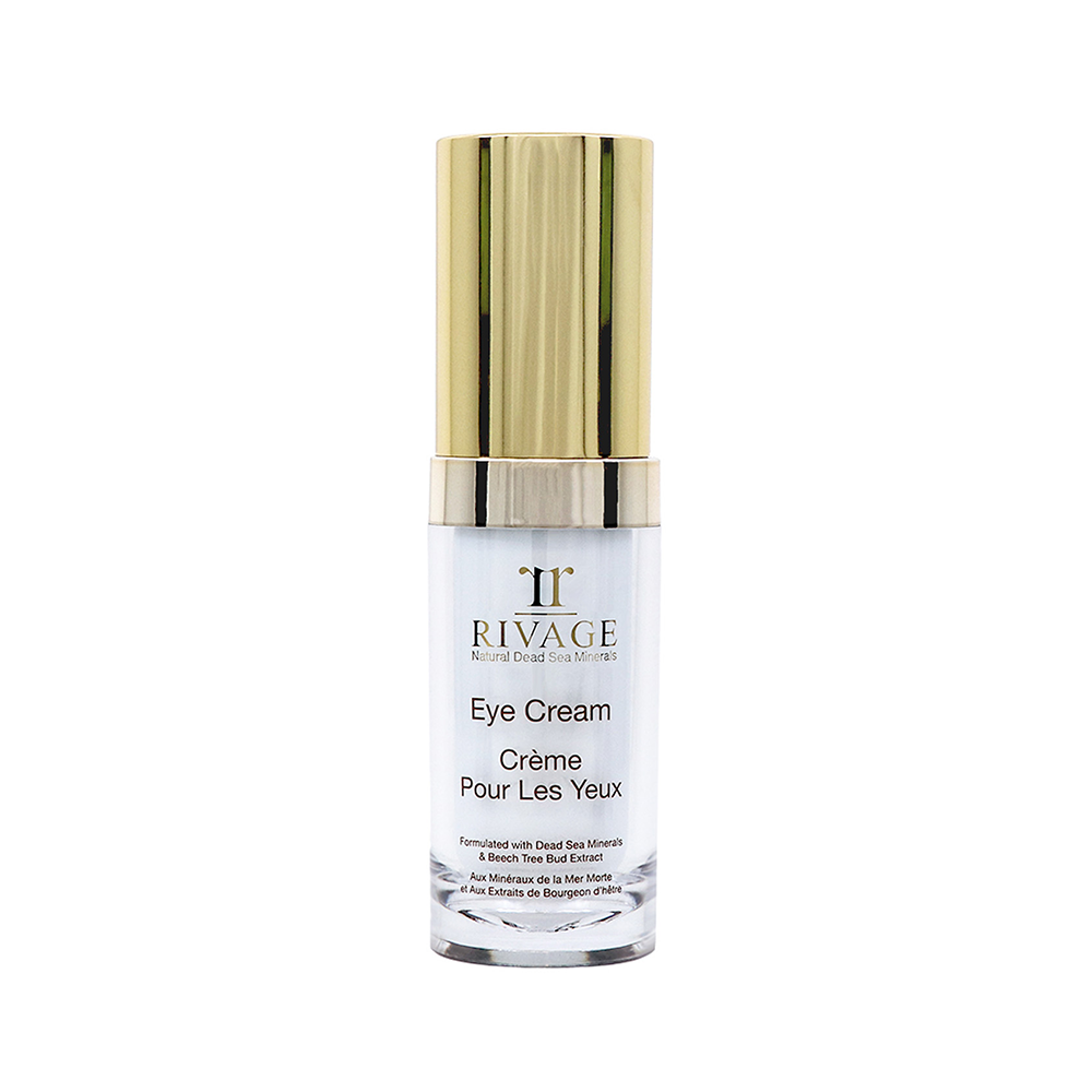 Rivage Eye Cream lightweight eye treatment with Dead Sea minerals and natural oils to reduce puffiness dark circles and fine lines