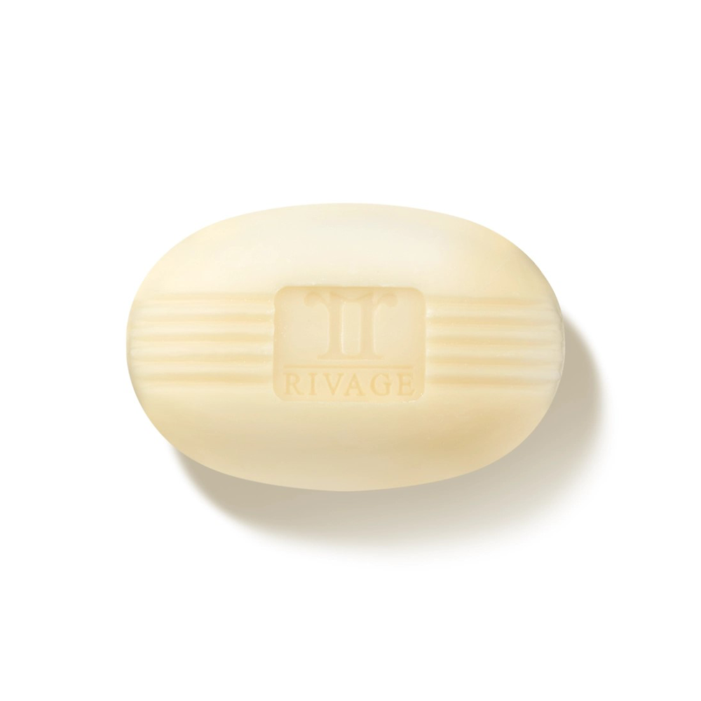 Rivage Mineral Soap cleansing bar with Dead Sea minerals to wash impurities and maintain skin hydration