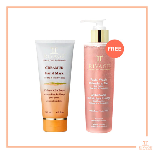 Sensitive Comfort Duo: Creamud Facial Mask + Facial Wash Gel