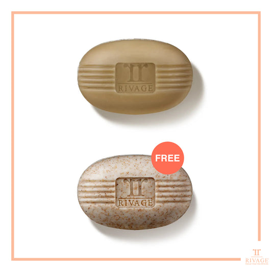 Deep Cleanse Soap Set: Black Mud Soap + Exfoliant Soap