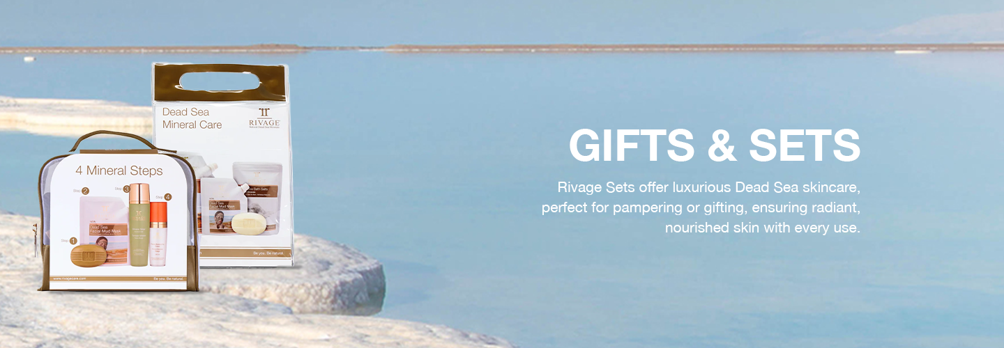 Rivage gift sets collection banner for skincare bundles and gifts